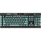 Teal and Yellow Polka Dots K95 RGB PLATINUM Mechanical Gaming Keyboard Skin