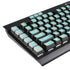 Teal and Yellow Polka Dots K95 RGB PLATINUM Mechanical Gaming Keyboard Skin