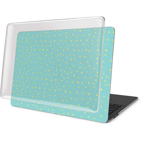 Teal and Yellow Polka Dots MacBook Pro 15in (2016-19) Case plus Skin