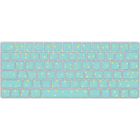 Teal and Yellow Polka Dots Magic Keyboard Skin