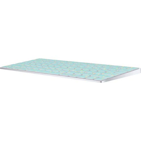 Teal and Yellow Polka Dots Magic Keyboard Skin