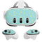 Teal and Yellow Polka Dots Meta Quest 3 Skin