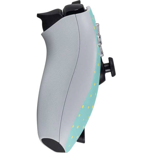 Teal and Yellow Polka Dots PlayStation Portal Remote Player Skin