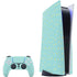 Teal and Yellow Polka Dots PS5 Bundle Skin