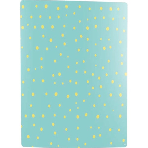 Teal and Yellow Polka Dots PS5 Digital Edition Bundle Skin