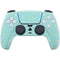 Teal and Yellow Polka Dots PS5 Controller Skin