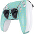 Teal and Yellow Polka Dots PS5 Controller Skin