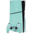 Teal and Yellow Polka Dots PS5 Slim Disk Bundle Skin