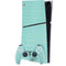 Teal and Yellow Polka Dots PS5 Slim Digital Edition Bundle Skin