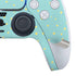 Teal and Yellow Polka Dots PS5 Slim Digital Edition Bundle Skin