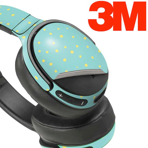 Teal and Yellow Polka Dots Skullcandy Venue Skin