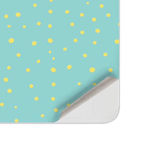 Teal and Yellow Polka Dots Surface Duo Skin
