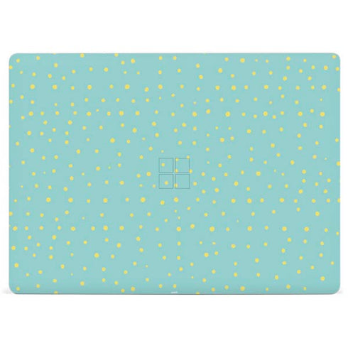 Teal and Yellow Polka Dots Surface Laptop 2 Skin