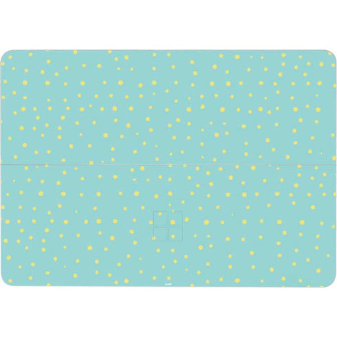 Teal and Yellow Polka Dots Surface Laptop Studio Skin