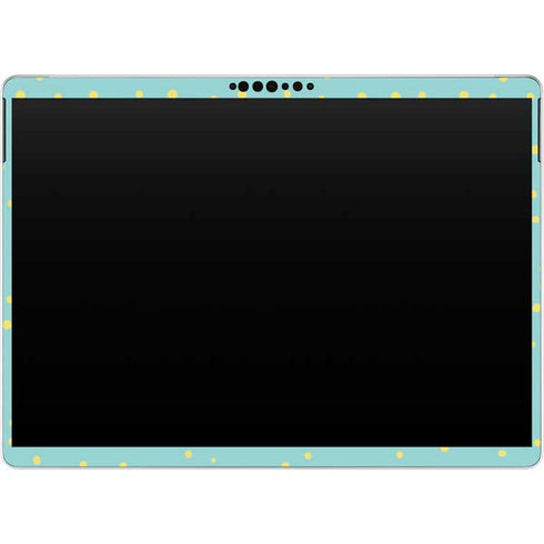Teal and Yellow Polka Dots Surface Pro 8 Skin