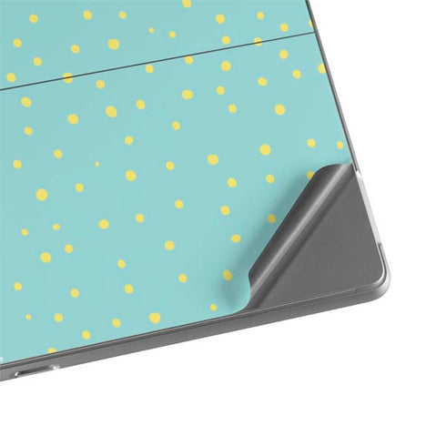 Teal and Yellow Polka Dots Surface Pro 8 Skin