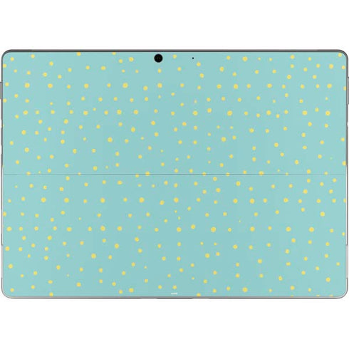 Teal and Yellow Polka Dots Surface Pro 9 Skin