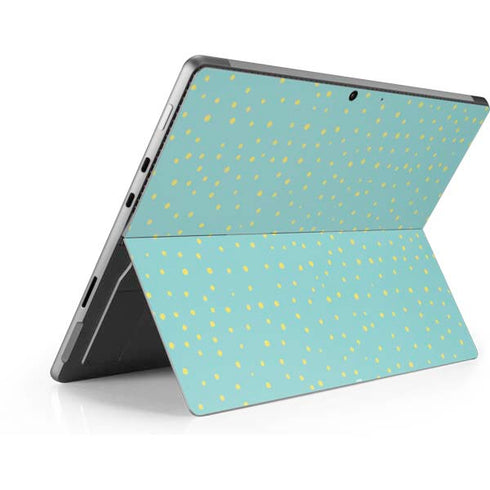Teal and Yellow Polka Dots Surface Pro 9 Skin