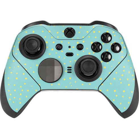 Teal and Yellow Polka Dots Xbox Elite Wireless Controller Series 2 Skin