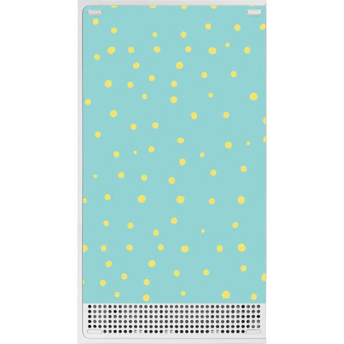 Teal and Yellow Polka Dots Xbox Series S Skins