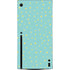 Teal and Yellow Polka Dots Xbox Series X Console Skin
