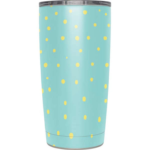 Teal and Yellow Polka Dots Yeti 20oz Tumbler Skin