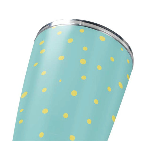 Teal and Yellow Polka Dots Yeti 20oz Tumbler Skin