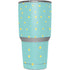 Teal and Yellow Polka Dots Yeti 30oz Rambler Tumbler Skin