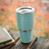 Teal and Yellow Polka Dots Yeti 30oz Rambler Tumbler Skin