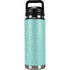Teal and Yellow Polka Dots YETI Rambler 26oz Bottle Skin