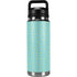 Teal and Yellow Polka Dots YETI Rambler 26oz Bottle Skin