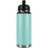 Teal and Yellow Polka Dots YETI Rambler 36oz Bottle Skin