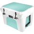Teal and Yellow Polka Dots YETI Tundra 35 Hard Cooler Skin