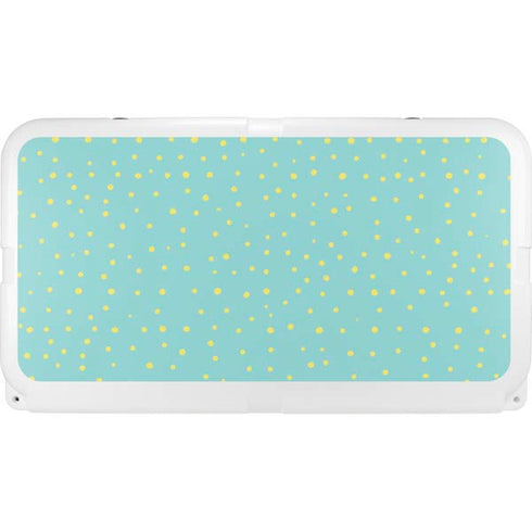 Teal and Yellow Polka Dots YETI Tundra 75 Hard Cooler Skin