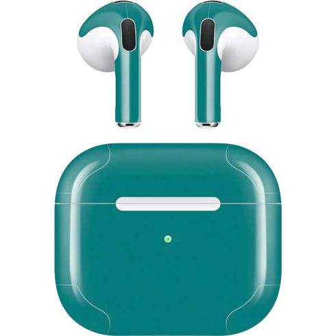 Teal Blue Solid Apple AirPods (3rd Gen 2021) Skin
