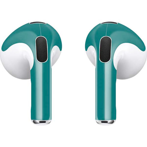 Teal Blue Solid Apple AirPods (3rd Gen 2021) Skin