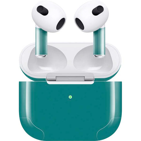 Teal Blue Solid Apple AirPods (3rd Gen 2021) Skin