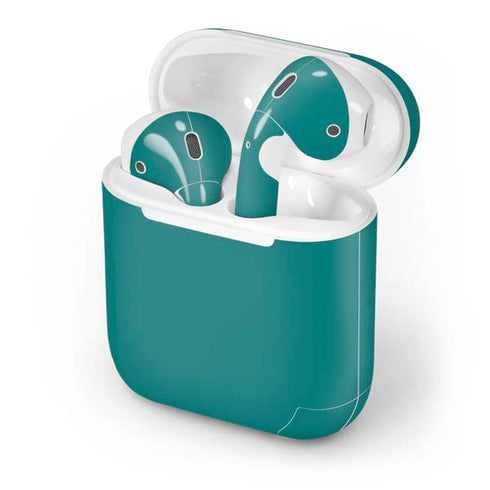 Teal Blue Solid Apple AirPods Skin