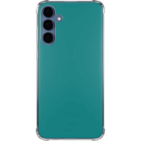 Teal Galaxy S24 Clear Case