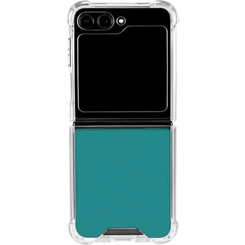 Teal Galaxy Z Flip5 5G Clear Case