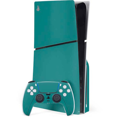 Teal PS5 Slim Disk Bundle Skin