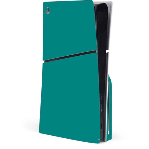 Teal PS5 Slim Disk Console Skin
