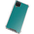 Teal Blue Solid Galaxy A12 Clear Case