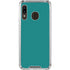 Teal Blue Solid Galaxy A30 Clear Case