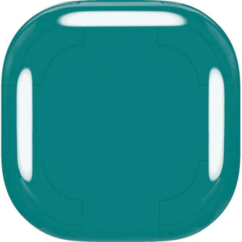 Teal Blue Solid Galaxy Buds Live Skin