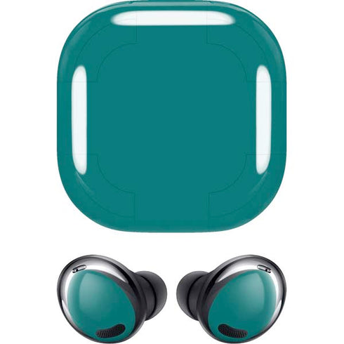 Teal Blue Solid Galaxy Buds Pro Skin