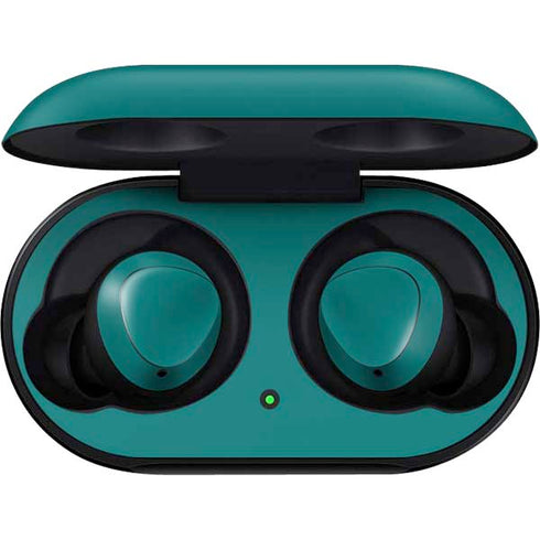Teal Blue Solid Galaxy Buds Skin