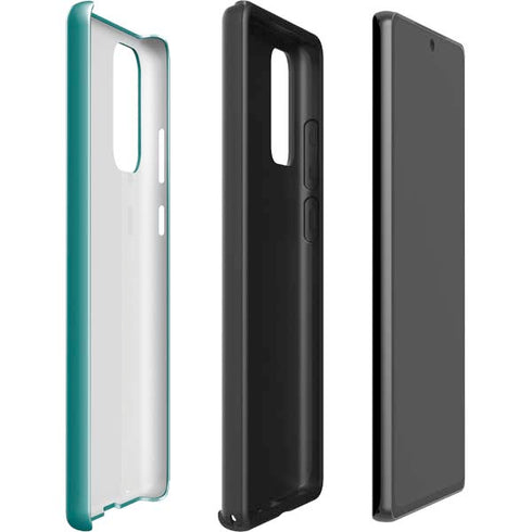 Teal Blue Solid Galaxy Note20 5G Pro Case