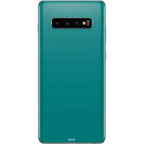 Teal Blue Solid Galaxy S10 Plus Skin