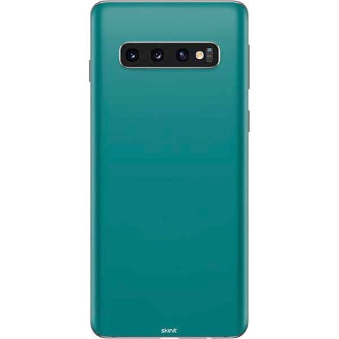 Teal Blue Solid Galaxy S10 Skin